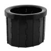 Foldable Toilet Portable Potty Toilet Multifunction Camping Hiking Beach Black