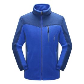 Cross-border Sources Of New Polar Fleece Warm Fleece Couple Cardigan Contrast (Option: Cai Lan Nan-4XL)